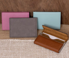 Load image into Gallery viewer, Elegant Cursive Name Business Card Holder