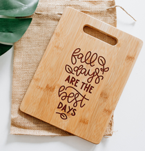 Load image into Gallery viewer, Fall Days Are the Best Days Rectangular Board