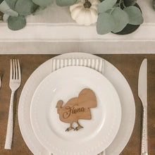 Load image into Gallery viewer, Laser Cut Turkey Table Setting, Thanksgiving