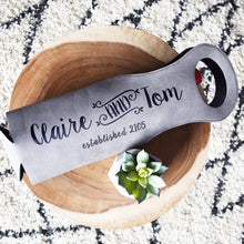 Load image into Gallery viewer, First Names, Wedding Date Wine Bag