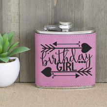 Load image into Gallery viewer, Birthday Girl with Arrows Flask