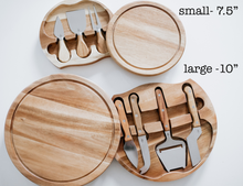 Load image into Gallery viewer, Logo or Custom Design Circular Cheese Board