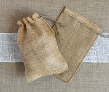 Load image into Gallery viewer, Initials Engraved Burlap Bag