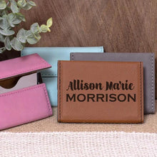 Load image into Gallery viewer, Name on Business Card Holder