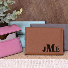 Load image into Gallery viewer, Initials Business Card Holder