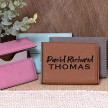 Load image into Gallery viewer, Name on Business Card Holder