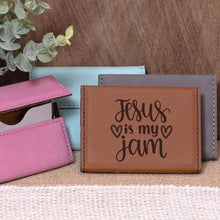 Load image into Gallery viewer, Jesus is my Jam Business Card Holder
