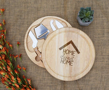 Load image into Gallery viewer, State Home Sweet Home with Names Circular Cheese Board