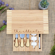 Load image into Gallery viewer, The Elliots Script Cheese Board with Tools
