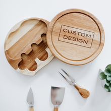 Load image into Gallery viewer, Logo or Custom Design Circular Cheese Board
