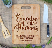 Load image into Gallery viewer, Educator of Tiny Humans Rectangular Board