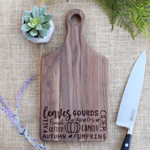 Load image into Gallery viewer, Fall Words Paddle Board