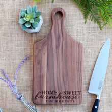 Load image into Gallery viewer, Home Sweet Farmhouse with Family Name Paddle Board