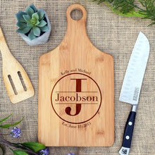 Load image into Gallery viewer, Circle Initial and Name Monogram Paddle Board