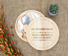 Load image into Gallery viewer, Make America Grate Again Trump Circular Cheese Board