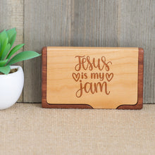 Load image into Gallery viewer, Jesus is my Jam Business Card Holder