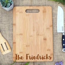 Load image into Gallery viewer, Friedricks Last Name Script Rectangular Board