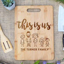 Load image into Gallery viewer, This Is Us Stick Figure, People Rectangular Board