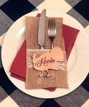 Load image into Gallery viewer, Laser Cut Turkey Table Setting, Thanksgiving