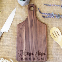 Load image into Gallery viewer, Welcome Home Coordinates Paddle Board
