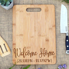 Load image into Gallery viewer, Welcome Home Coordinates Rectangular Board