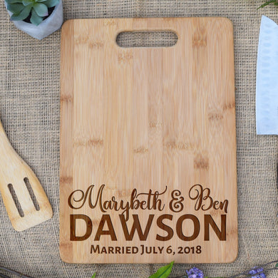 Name And Married Date Rectangular Board