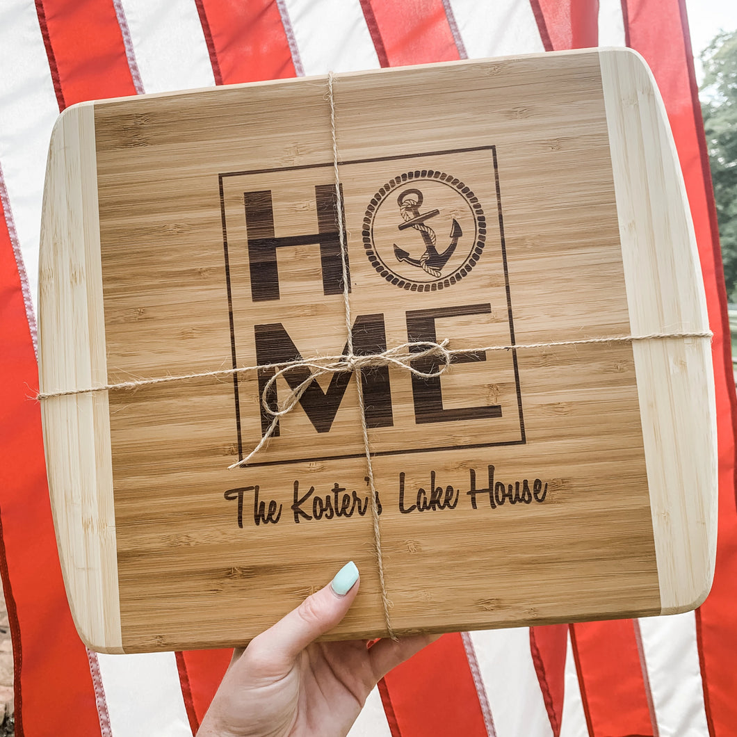 Home Anchor Two Tone Cutting Board