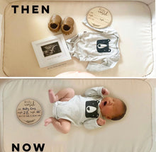 Load image into Gallery viewer, Laser Cut Hello World Baby Newborn Announcement Card