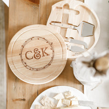 Load image into Gallery viewer, Initials Circular Cheese Board