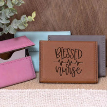 Load image into Gallery viewer, Blessed Nurse Business Card Holder