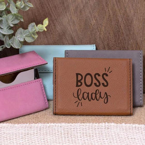 Boss Lady Business Card Holder