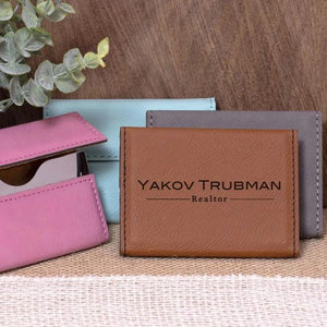 Name and Title Business Card Holder