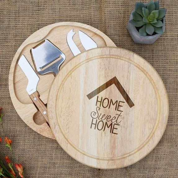 *CUSTOM LISTING FOR KATHLEEN WATSON* Home Sweet Home Cheese Boards with JOOS LOGO ON THE BACK ** ADD NOTECARD