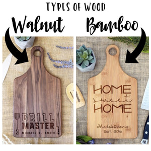 Home Sweet Farmhouse with Family Name Paddle Board