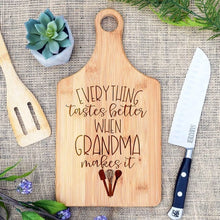 Load image into Gallery viewer, Everything Tastes Better When Grandma Makes It Paddle Board