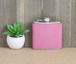 Bridesmaid with Name and Date Flask