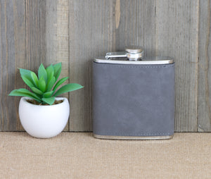 Best Man with Name and Date Flask