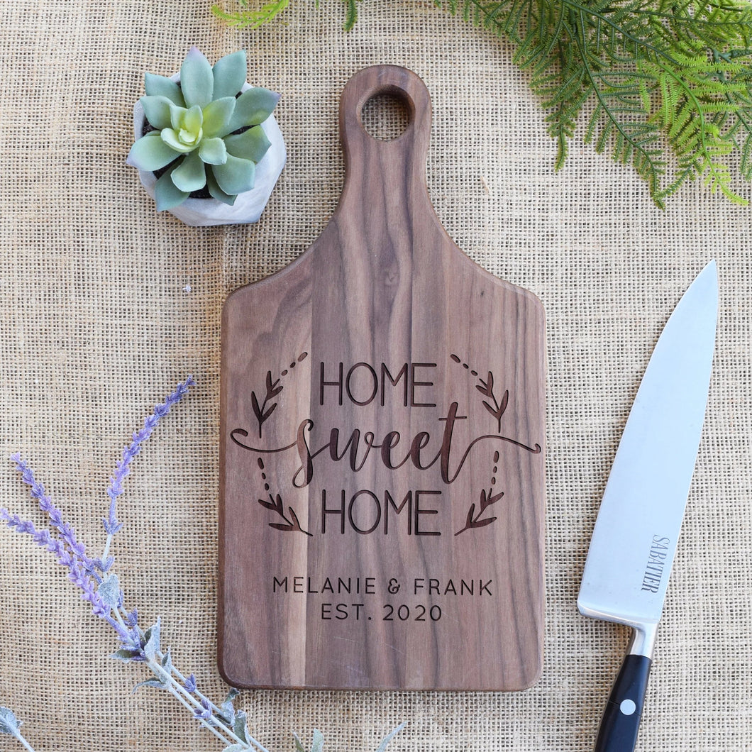 Home Sweet Home Wreath - Family Name and Est. Year Paddle Board