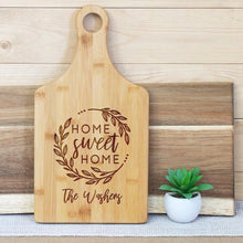 Load image into Gallery viewer, Home Sweet Home Wreath and Family Name Paddle Board