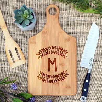 Wreath Leaves Initial Paddle Board