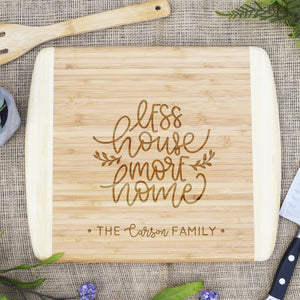 Less House More Home Two Tone Cutting Board
