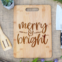 Load image into Gallery viewer, Merry &amp; Bright Rectangular Board