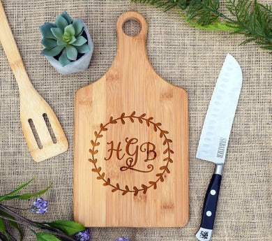Wreath Monogram Paddle Board