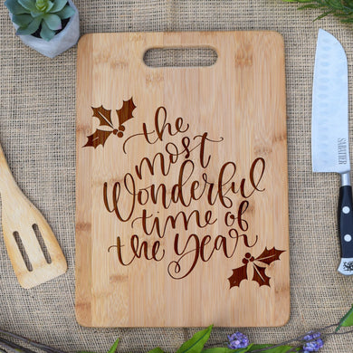 Most Wonderful Time of the Year Rectangular Board