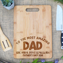 Load image into Gallery viewer, To the Most Awesome Dad Rectangular Board